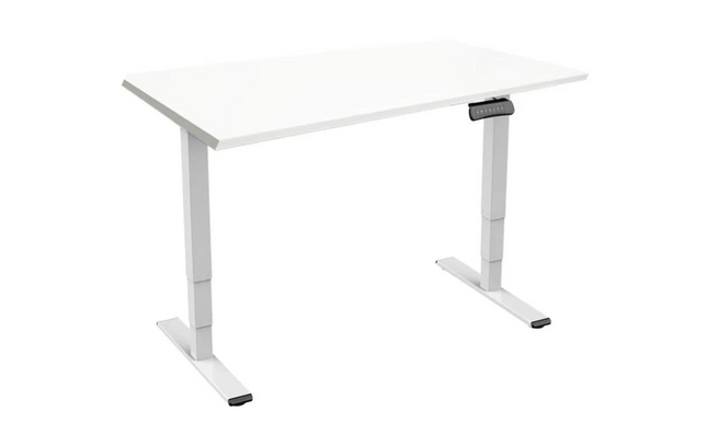 Contini Tisch höhenverstellbar mit Tischplatte 1.4x 0.8 m weiss