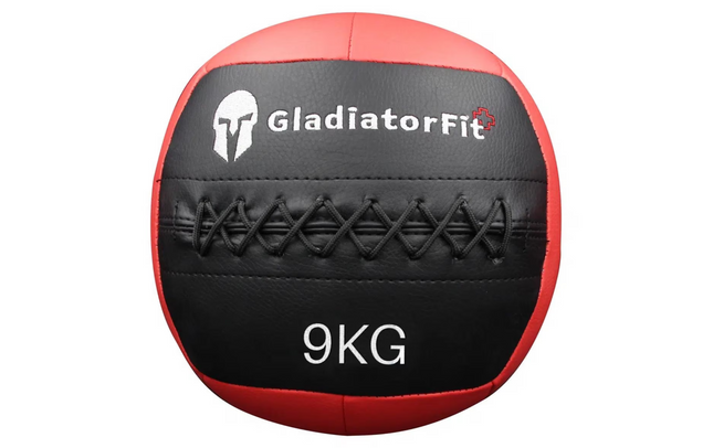 Gladiatorfit Medizinball Ultra-strapazierfähiger Wall Ball 9 kg