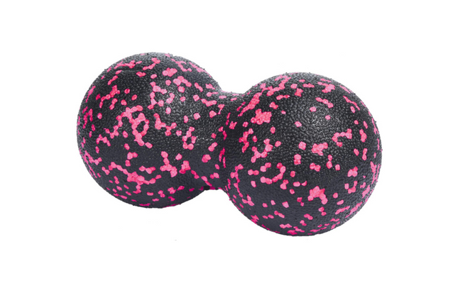 FTM Faszientraining Doppelball, Schwarz / Pink